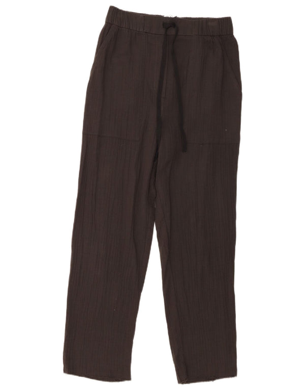 Pantaloni casual dritti da donna Zara piccoli W26 L26 cotone grigio
