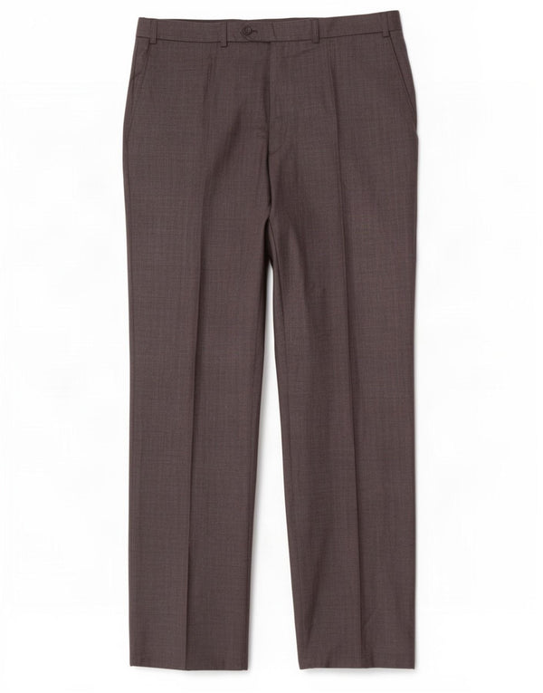 Marks & Spencer Mens Straight Suit Trousers W40 L33 Grey Wool