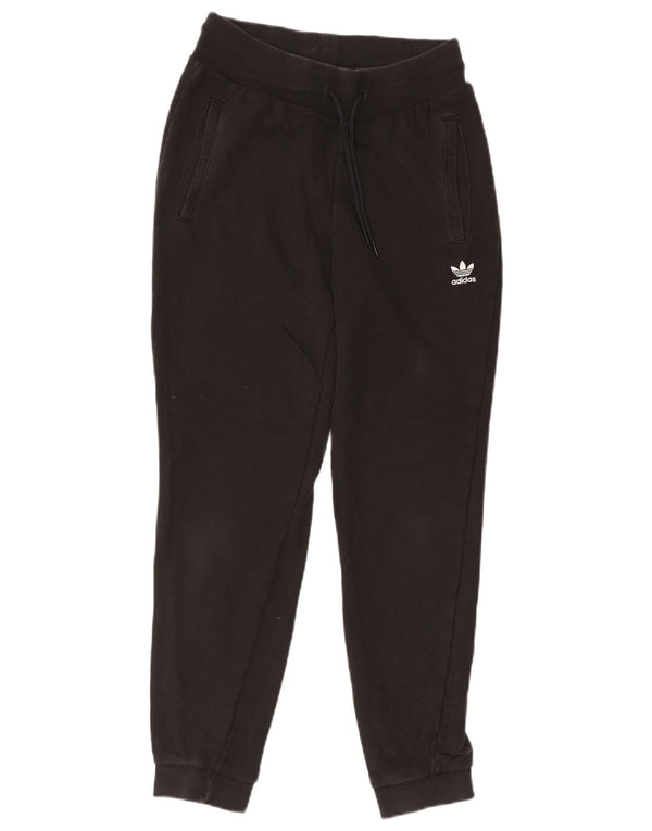 Pantaloni da tuta da donna Adidas Joggers UK 10 Small Black Cotton