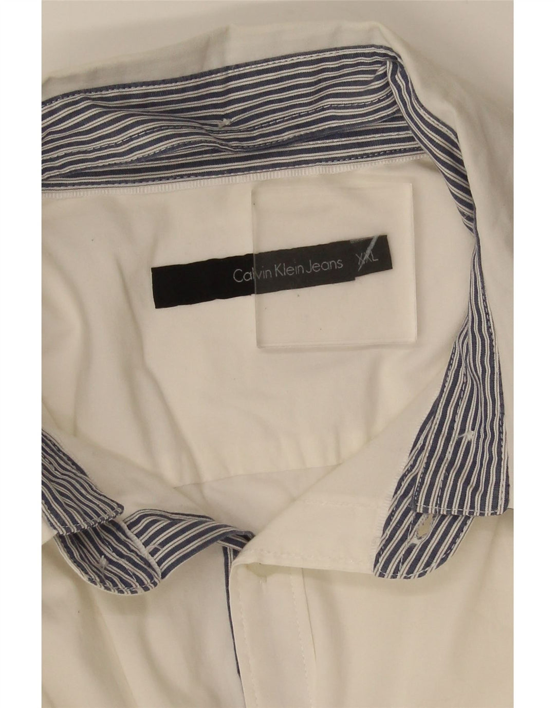 Camicia da uomo Calvin Klein Jeans 2XL Bianca