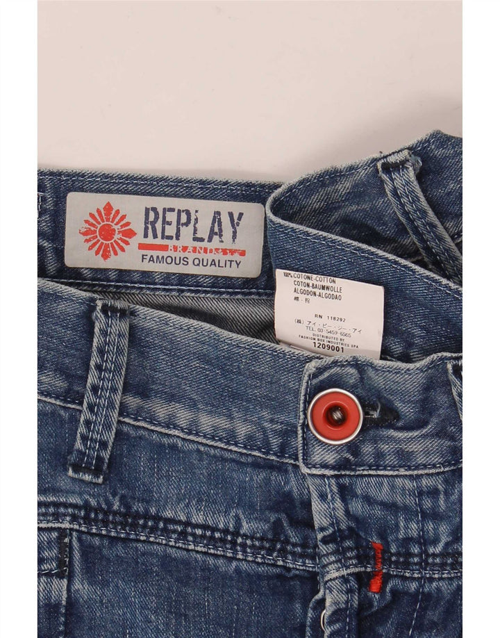 Replay Jeans Bootcut da uomo W33 L36 in cotone blu