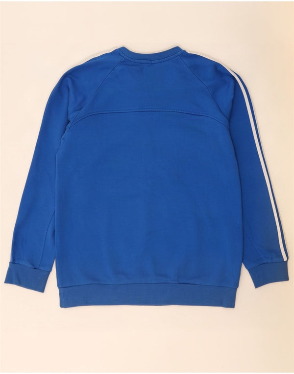 Felpa Adidas Uomo Maglione Large Blu Cotone