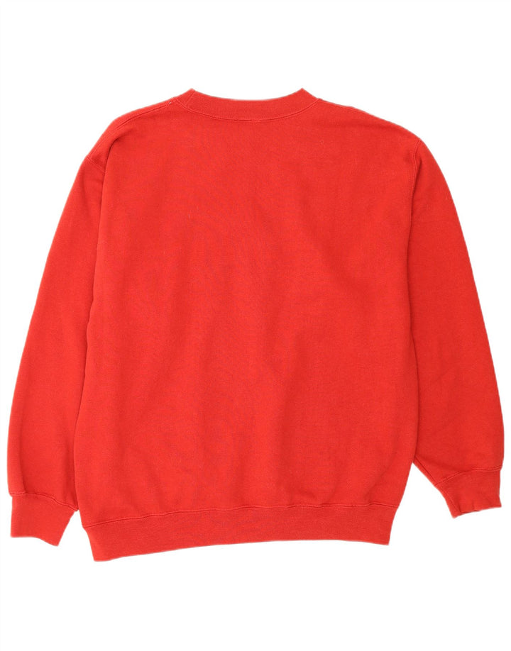 Timberland Felpa grafica da uomo Maglione piccolo cotone rosso