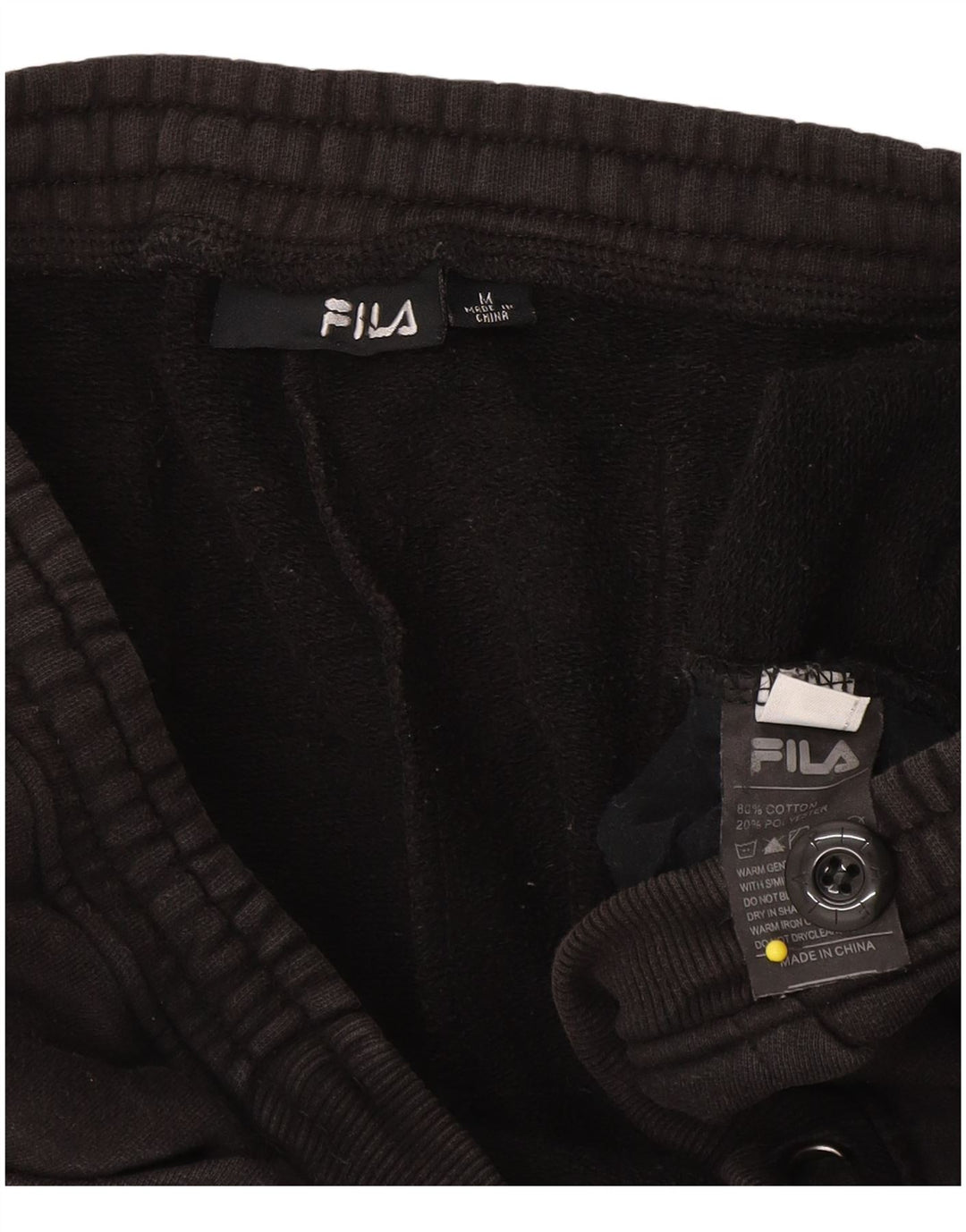 Pantaloni da tuta da donna Fila UK 14 cotone nero medio
