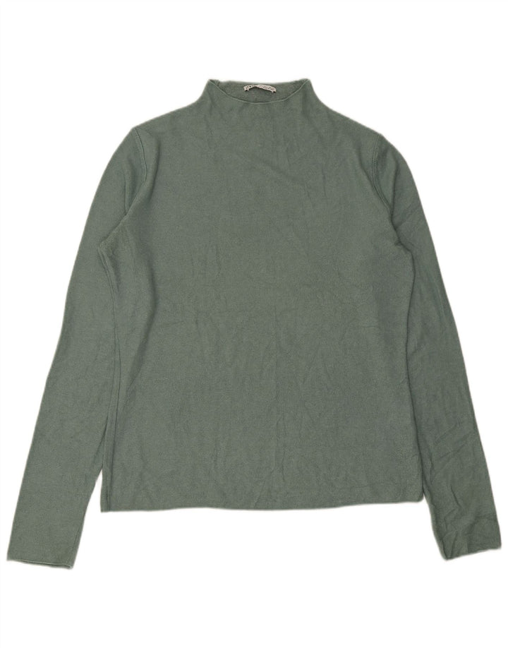 Maglione maglione collo alto da donna Zara UK 16 grande verde