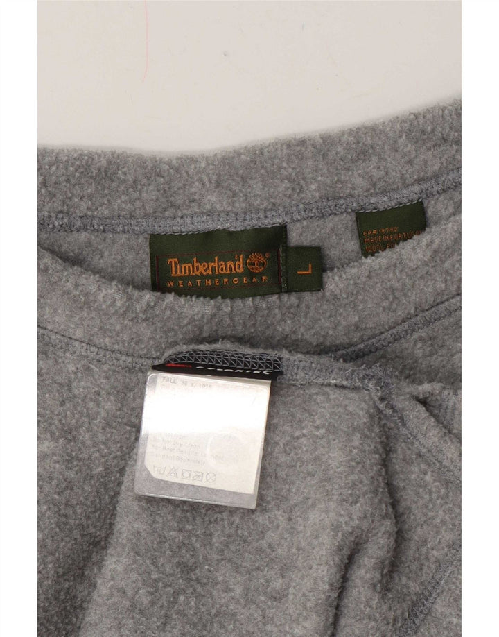 Maglione in pile da uomo Timberland grande poliestere chiazzato grigio