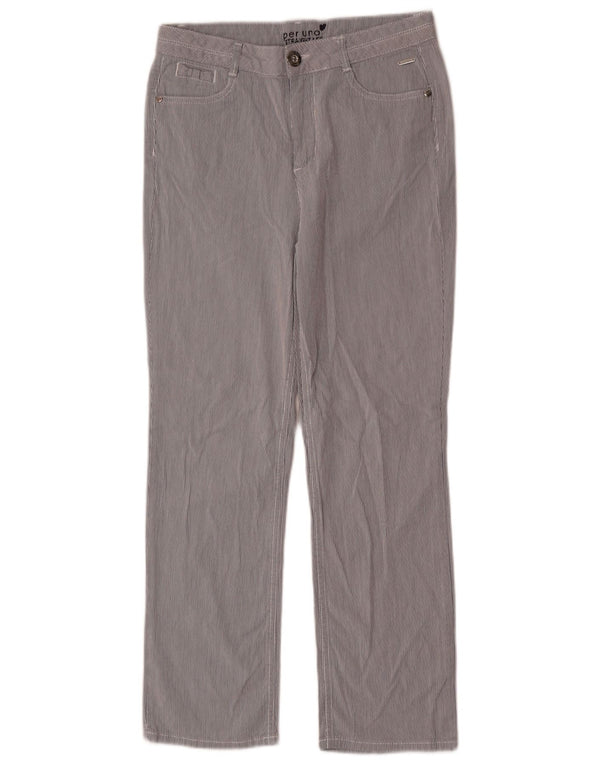 Pantaloni casual da donna Marks & Spencer UK 10 piccoli W28 L26 blu navy