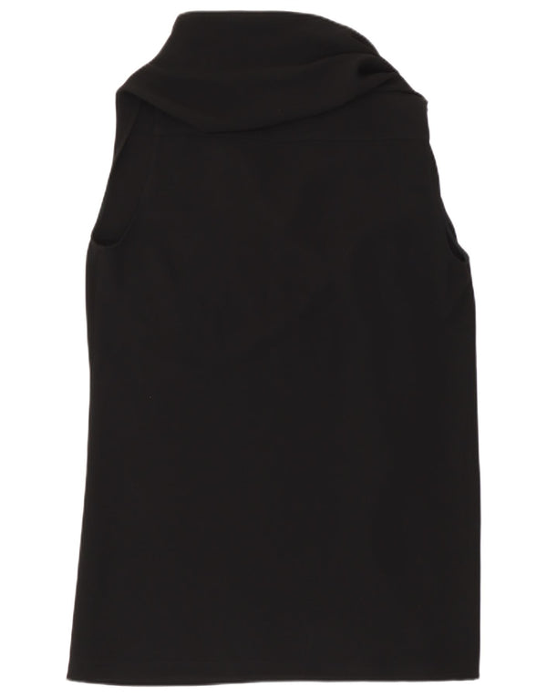 Top camicetta senza maniche da donna Max Mara UK 14 medio nero