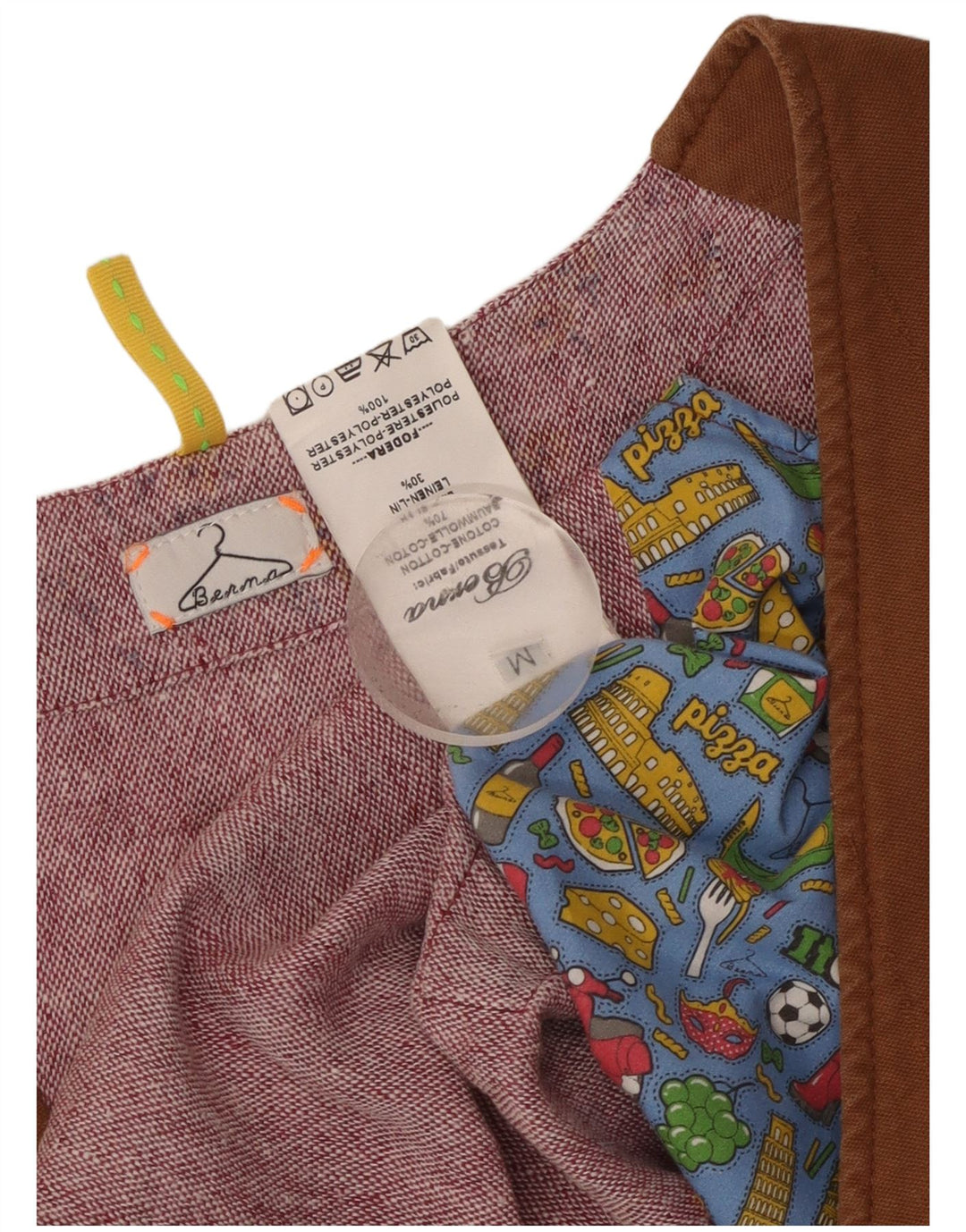 Gilet Doppiopetto Uomo Berna Cotone Marrone Medio