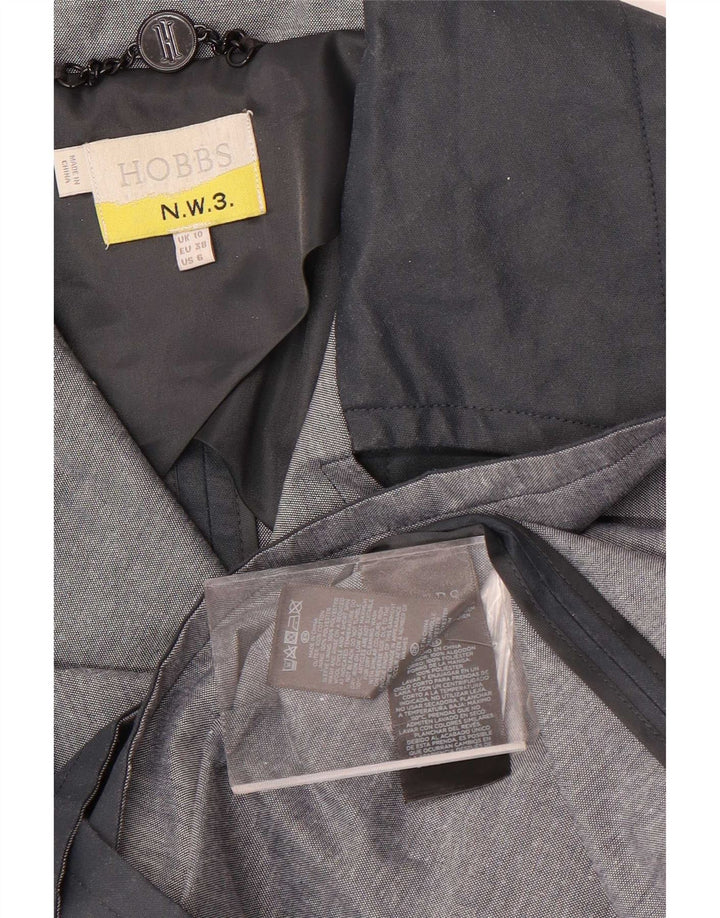 Trench oversize da donna Hobbs UK 10 piccolo cotone nero