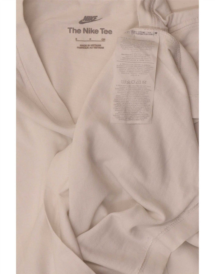 T-shirt Nike da uomo Top Small in cotone bianco