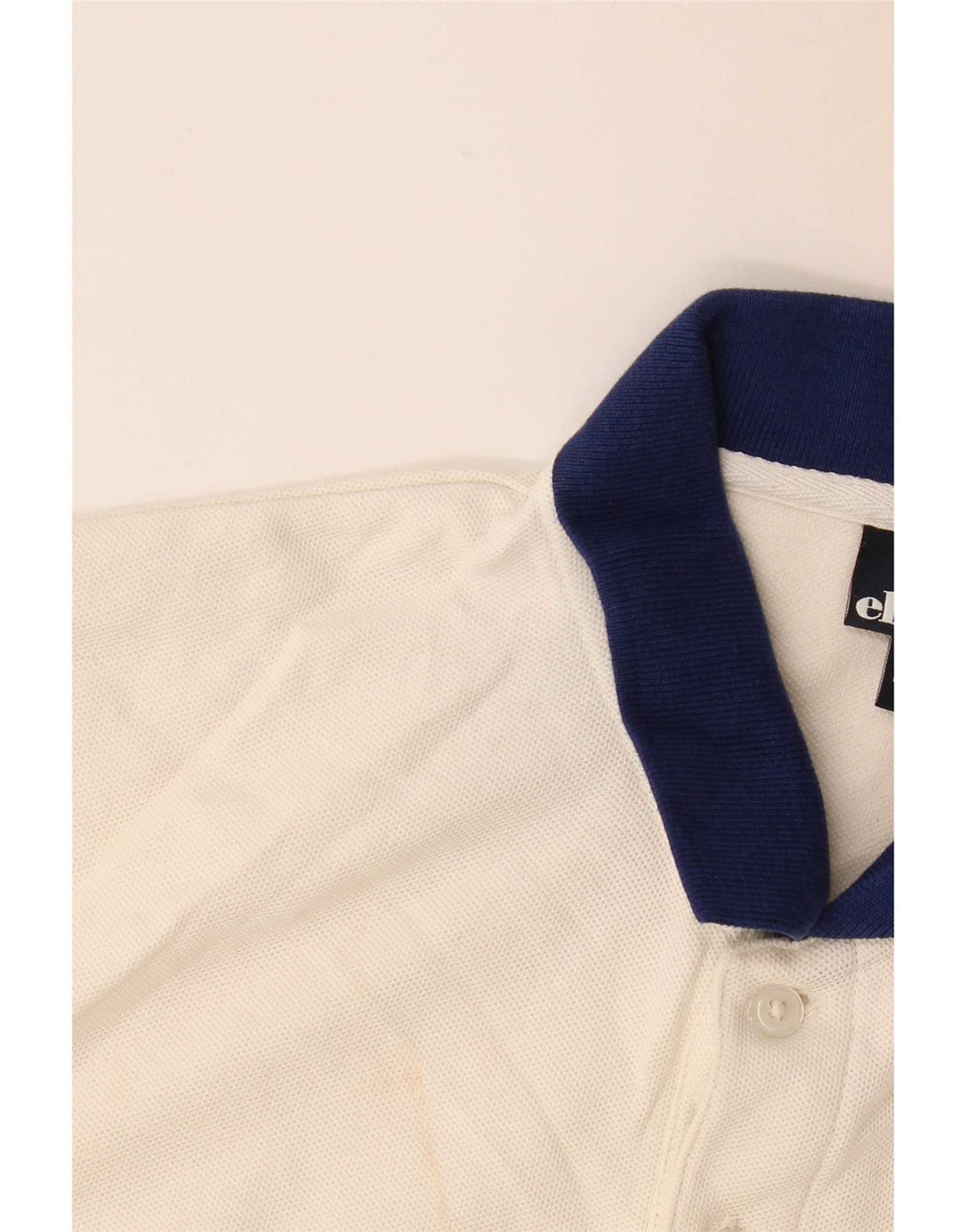Polo da uomo Ellesse piccola in cotone bianco sporco
