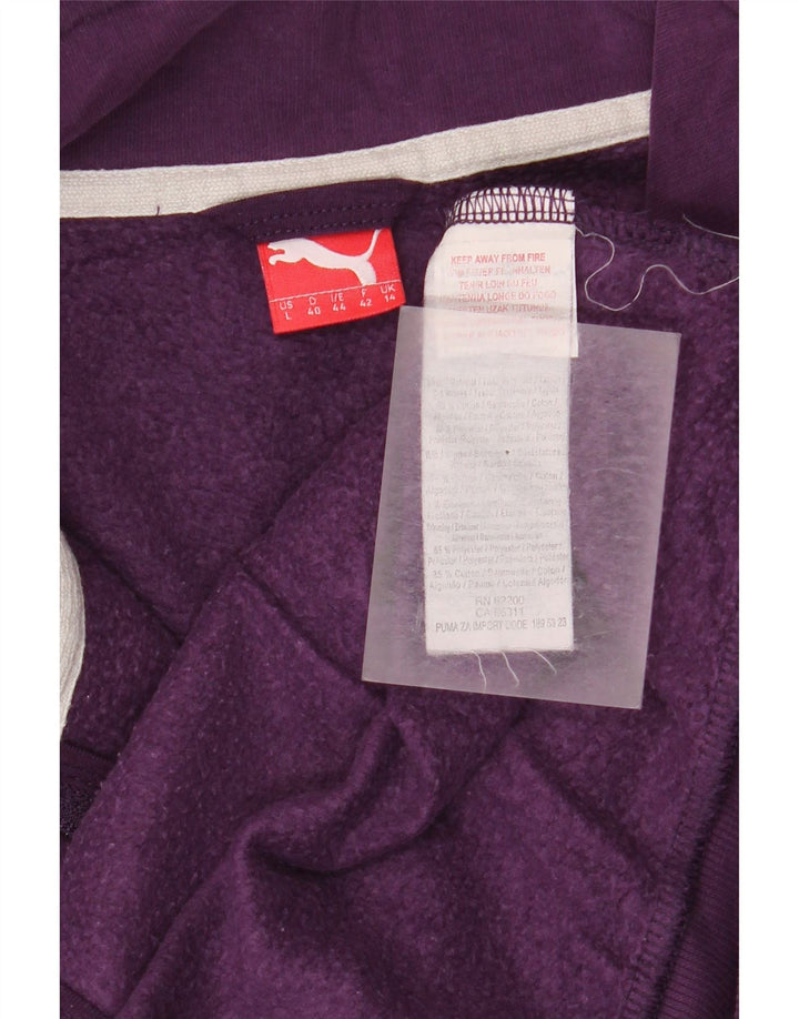 Giacca da tuta da donna Puma UK 14 Large Viola Poliestere