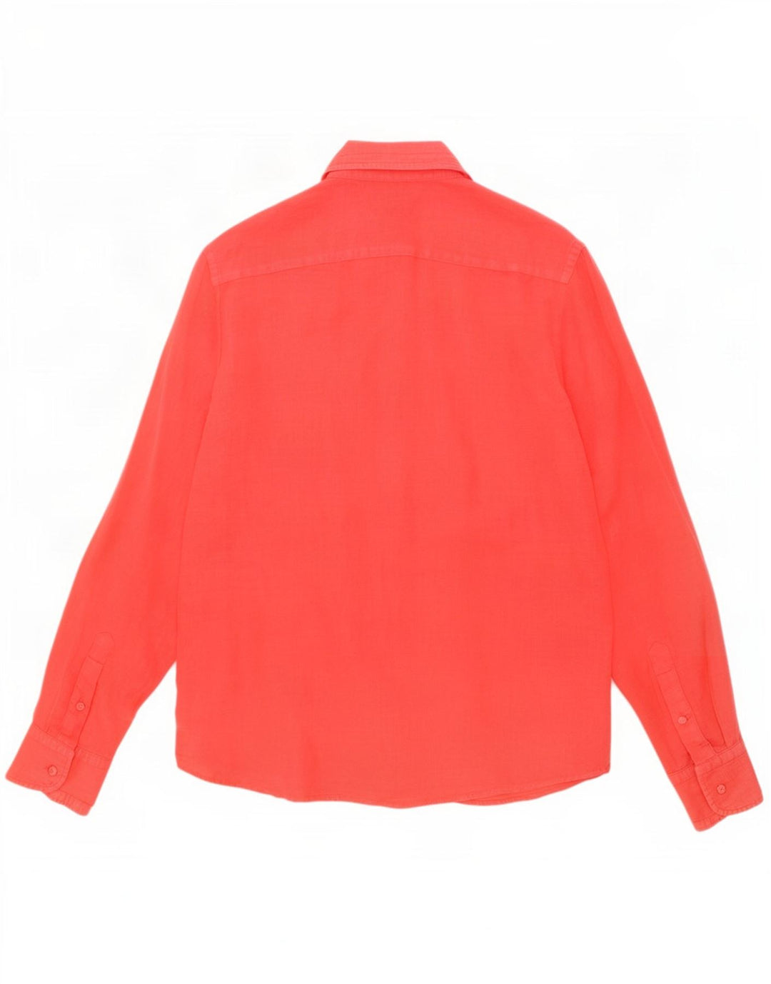 Camicia Uomo Massimo Dutti Lino Rosso Medio