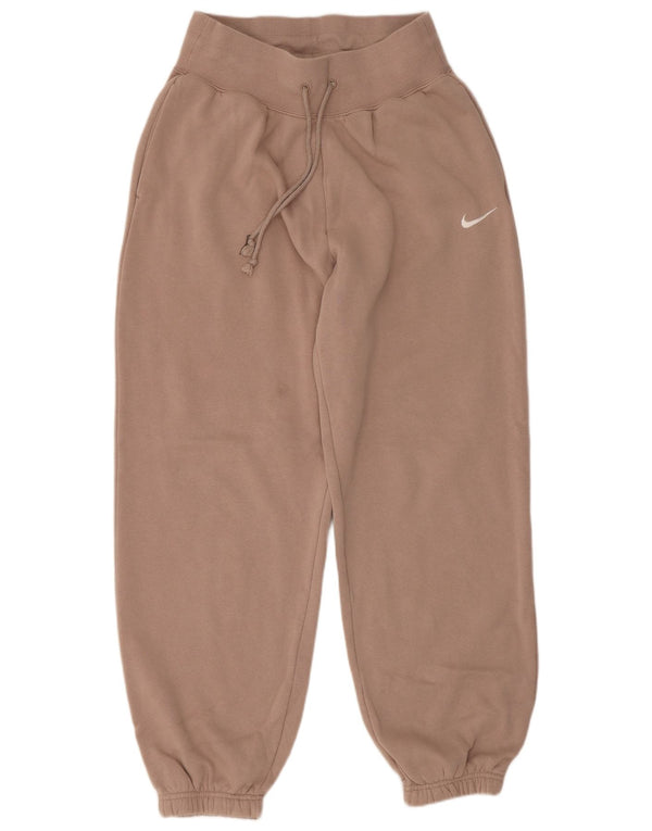 Pantaloni da tuta da donna Nike Joggers UK 8 Small Rosa Cotone