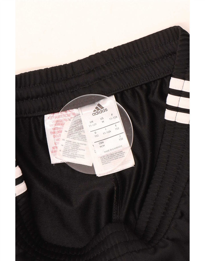 Pantaloni della tuta da ragazzo Adidas 11-12 anni in poliestere nero