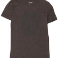 T-shirt grafica da uomo Reebok Top Small in poliestere chiazzato grigio