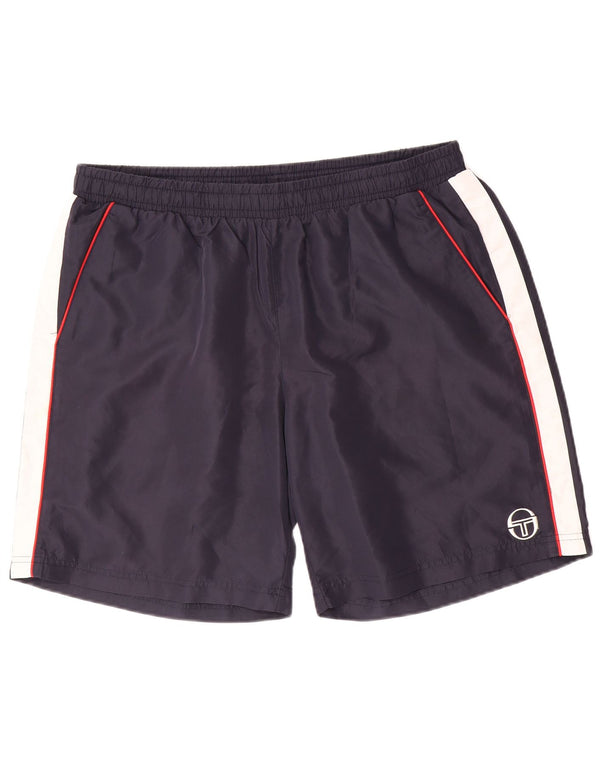 Pantaloncini sportivi da uomo Sergio Tacchini 2XL Poliestere color block blu navy