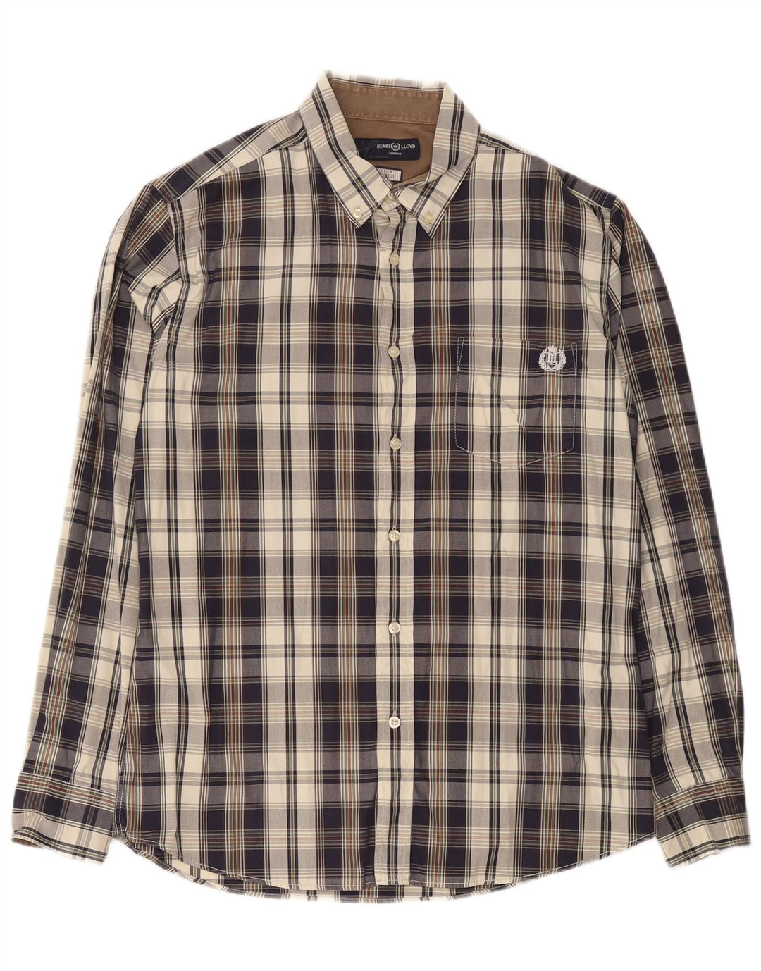 Camicia da uomo Henri Lloyd grande in cotone a quadri multicolore
