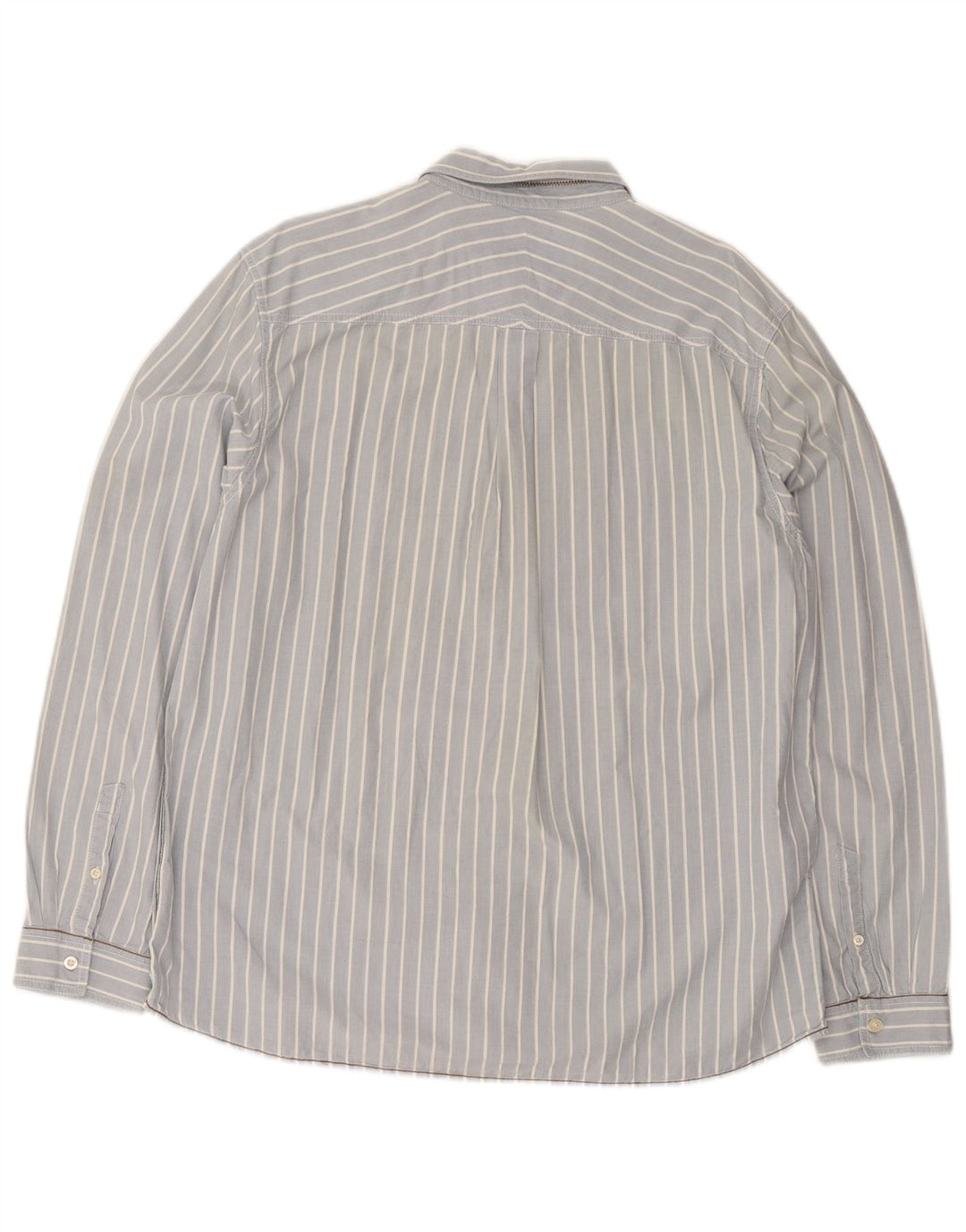 Camicia da uomo Classic Fit di White Stuff 2XL in cotone gessato blu