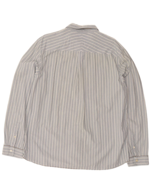 Camicia da uomo Classic Fit di White Stuff 2XL in cotone gessato blu