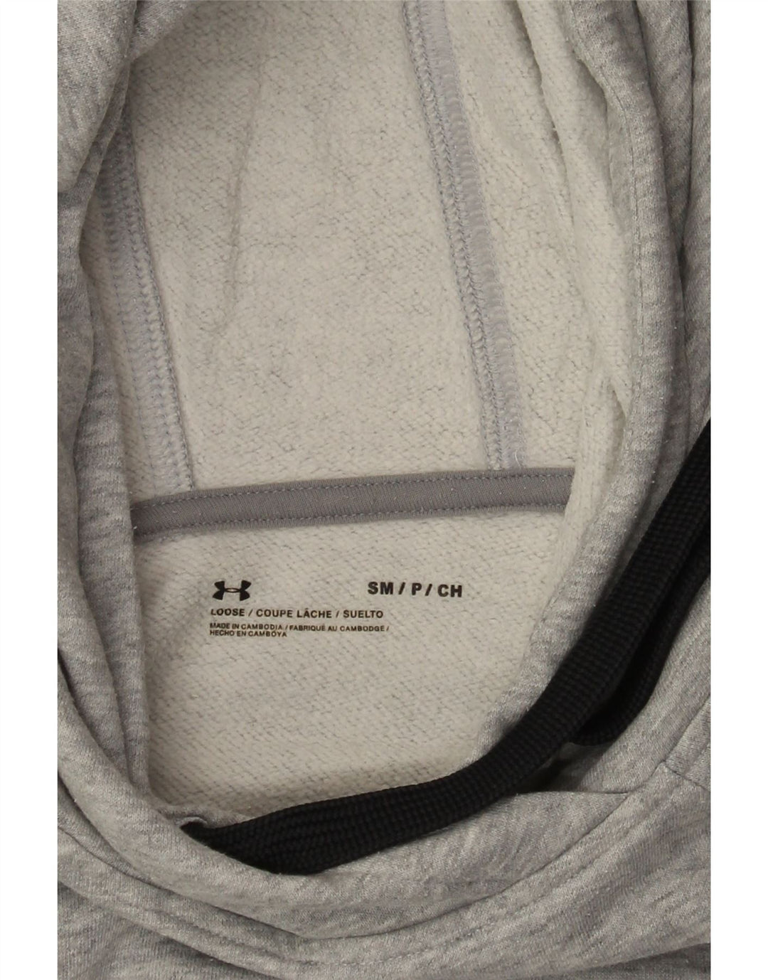 Felpa con cappuccio oversize da donna Under Armour UK 10 Small Grey Flecked