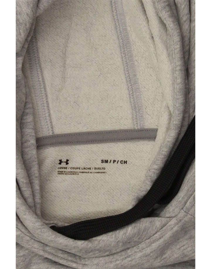 Felpa con cappuccio oversize da donna Under Armour UK 10 Small Grey Flecked