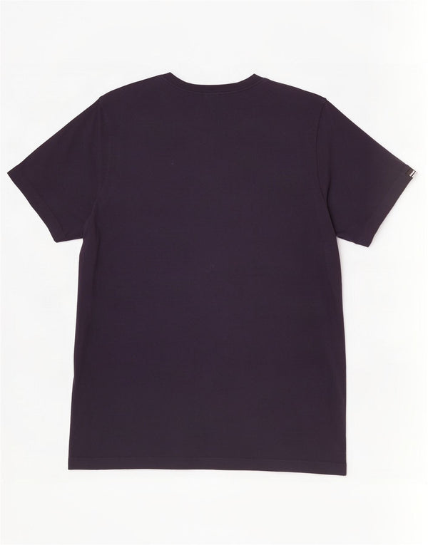 T-shirt grafica da uomo Adidas Top grande in cotone blu navy