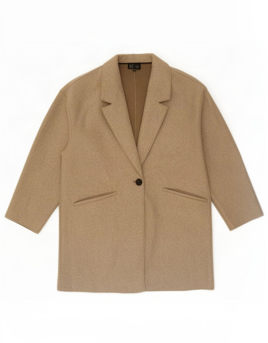Cappotto Trafaluc da donna Zara UK 16 grande poliestere beige