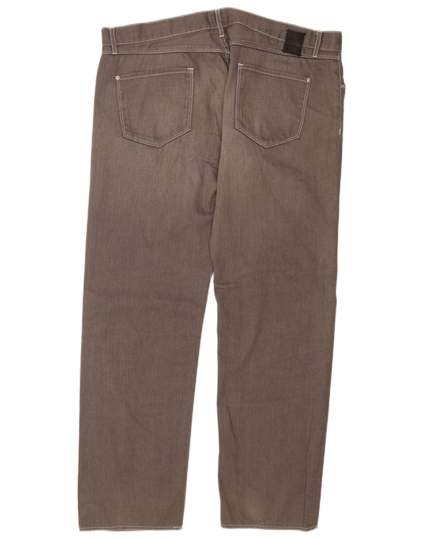 Jeans dritti da uomo Hugo Boss W42 L34 cotone grigio