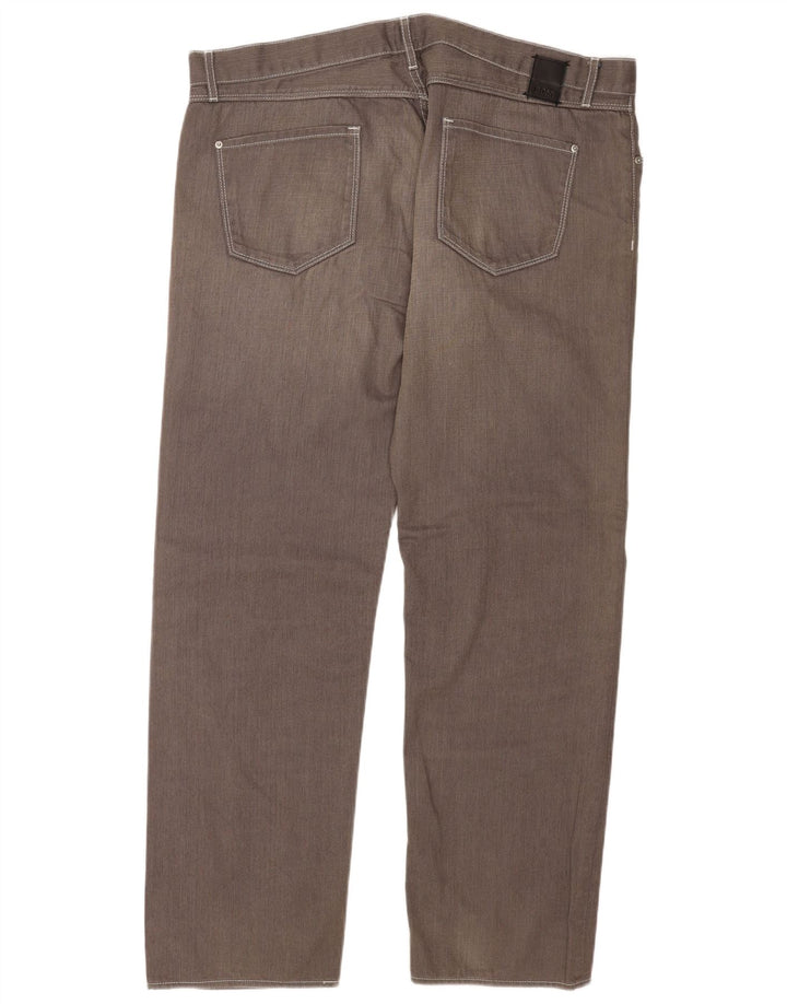Jeans dritti da uomo Hugo Boss W42 L34 cotone grigio