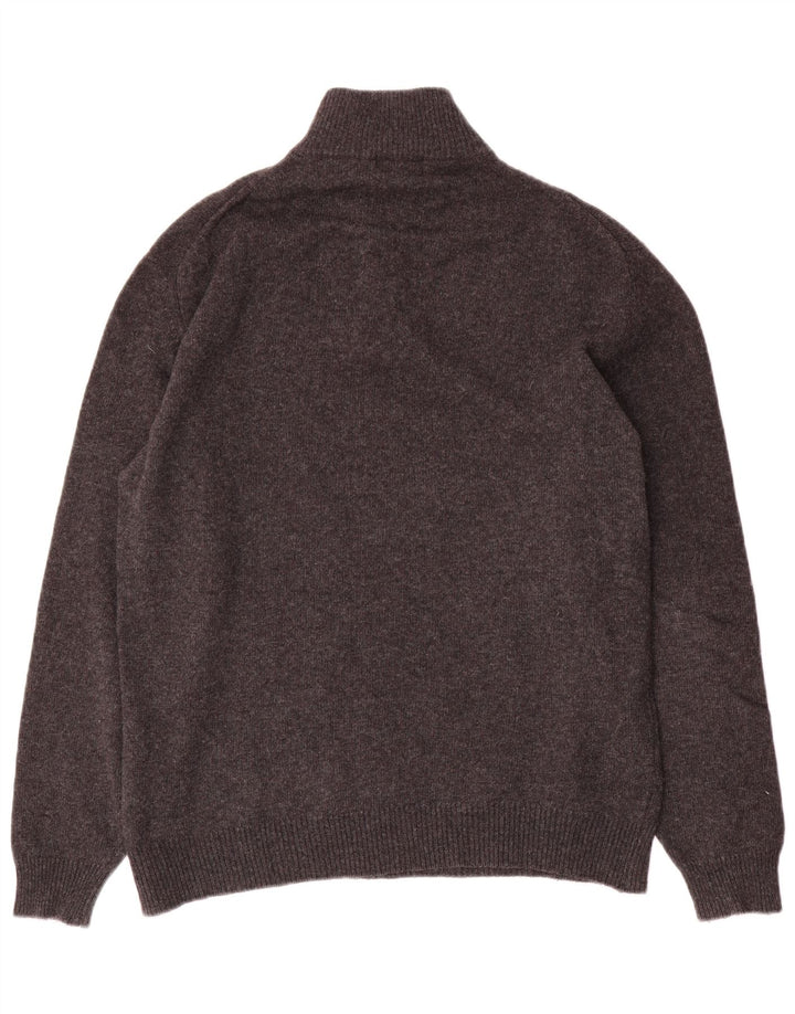 Maglione Fila da uomo con zip e collo in lana grigio medio