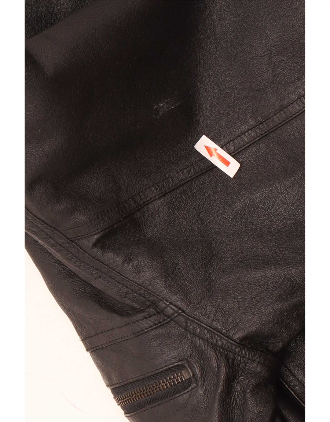 Giubbotto bomber in pelle da uomo C&A EU 48 medio nero