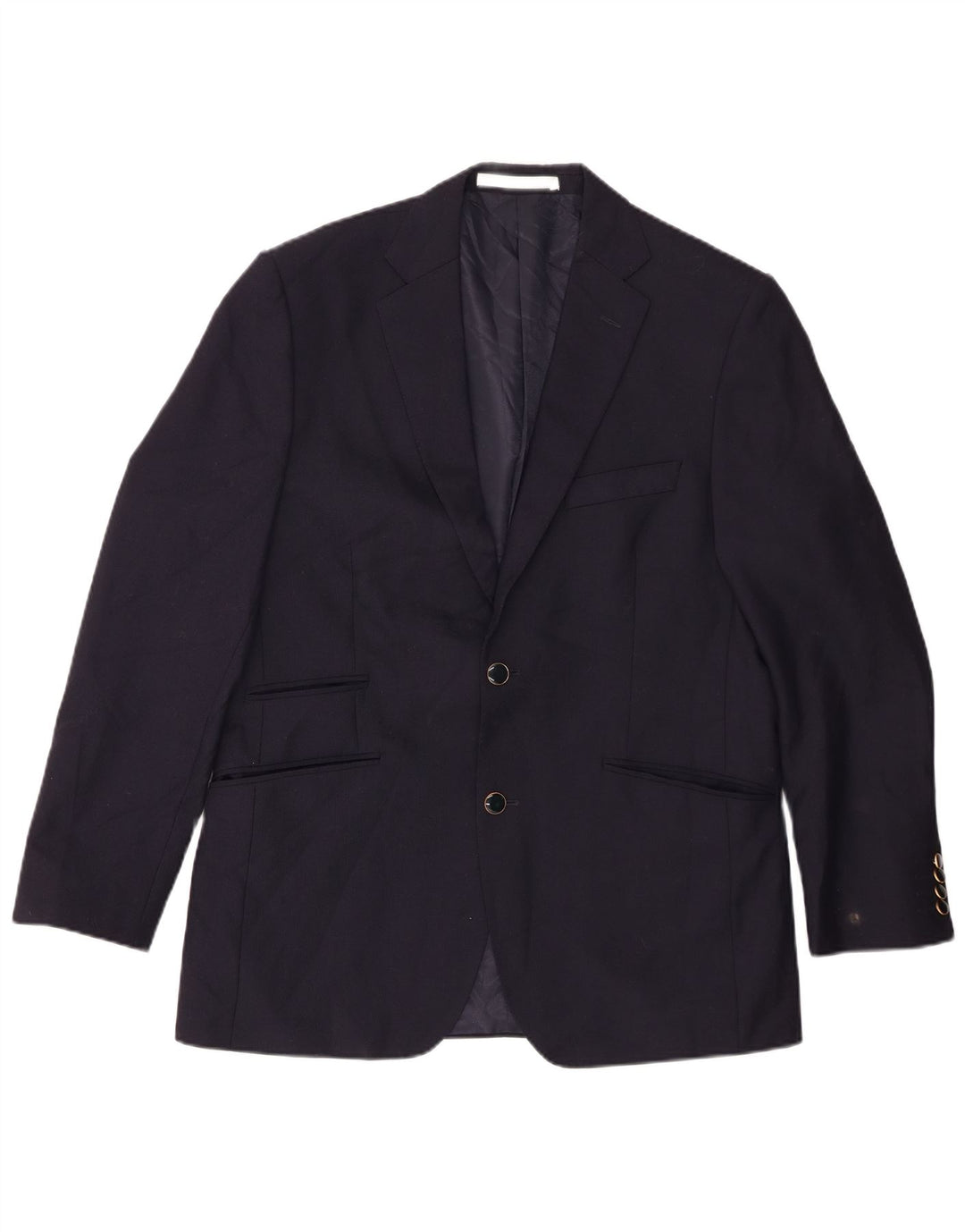 Giacca blazer a 2 bottoni da uomo Marks & Spencer UK 40 media lana blu navy