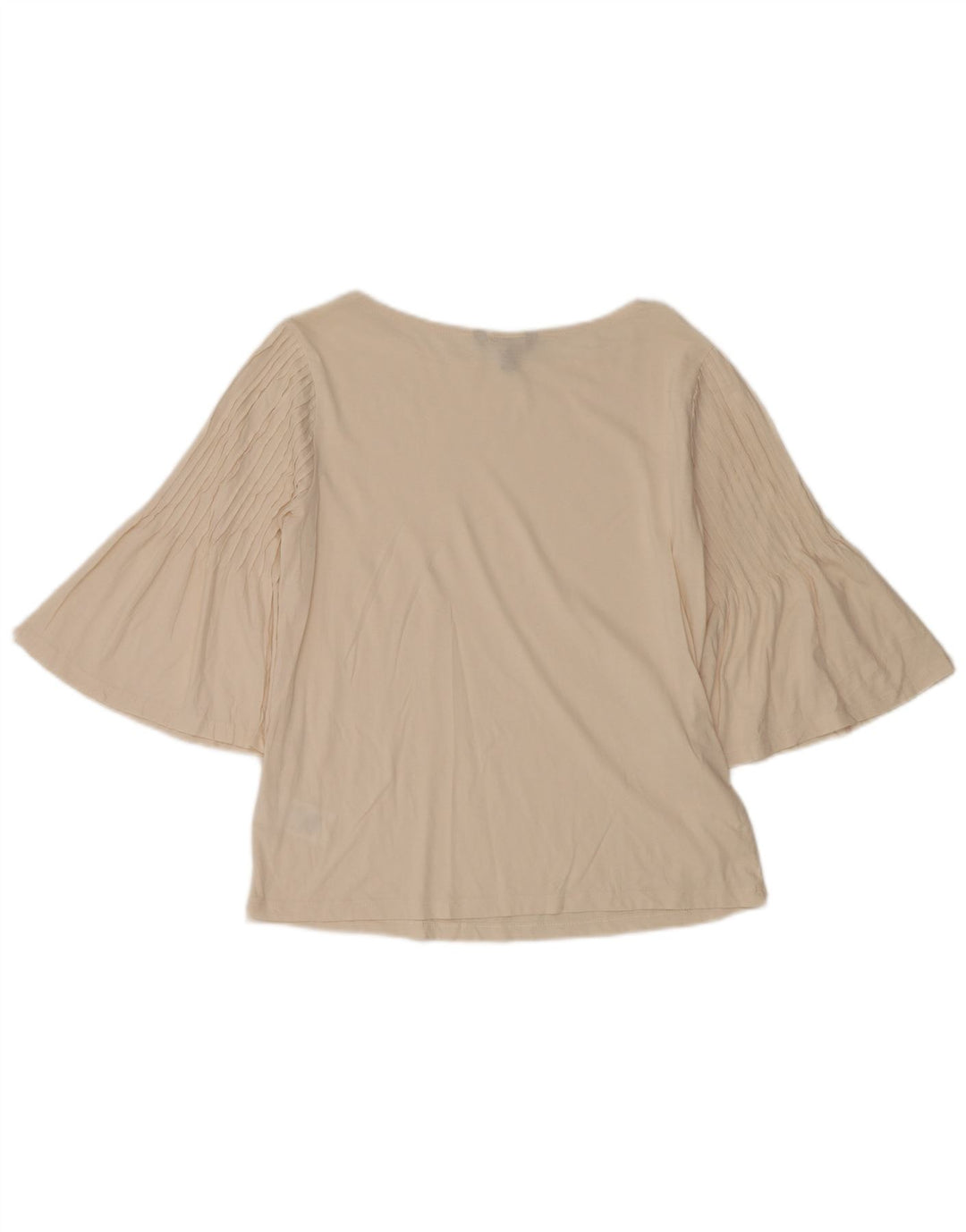 Top da donna Ralph Lauren manica 3/4 UK 14 cotone bianco sporco medio