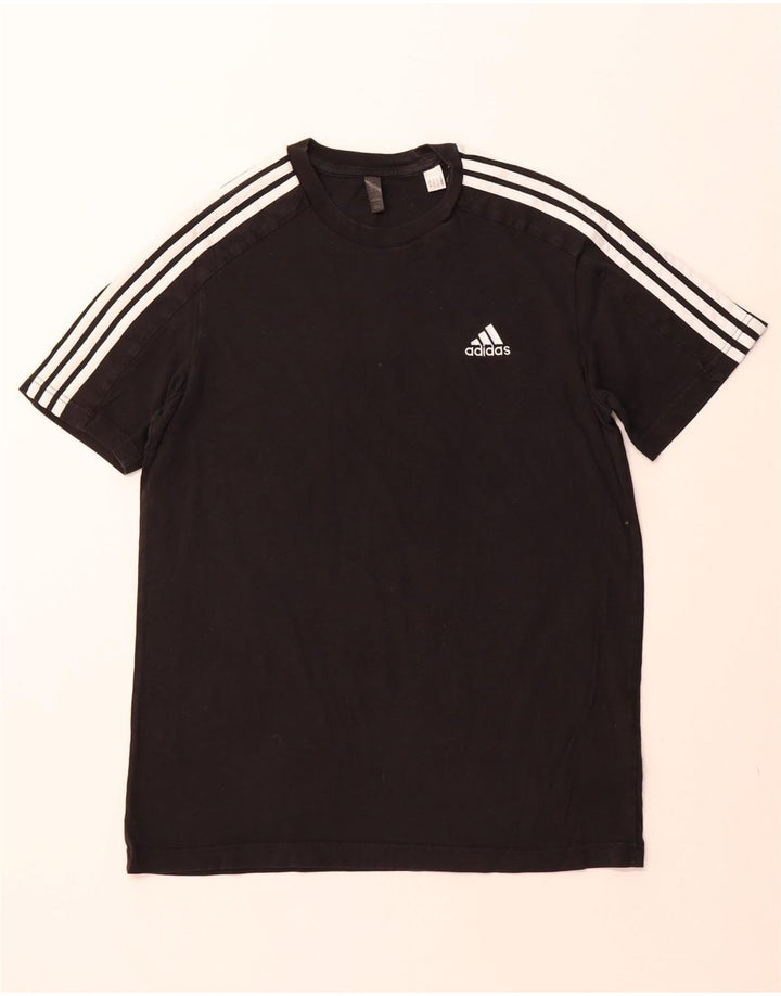 T-shirt ADIDAS da uomo Top in cotone nero medio