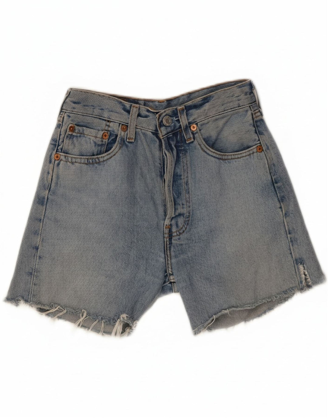 LEVI'S Womens 501 Denim Shorts W26 Small Blue
