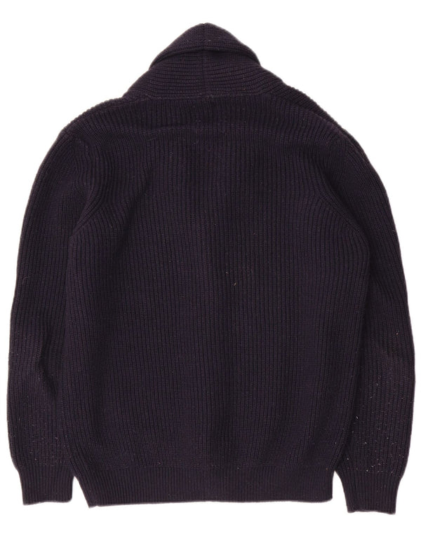 Maglione cardigan da uomo Zara blu navy medio