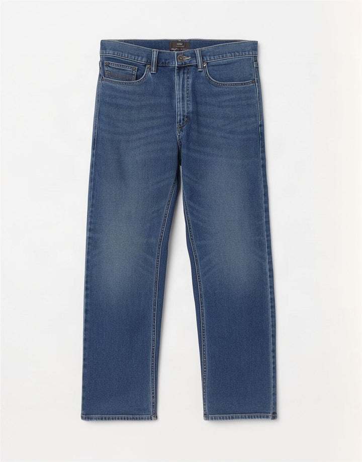 Jeans dritti da uomo Marks & Spencer W32 L29 cotone blu