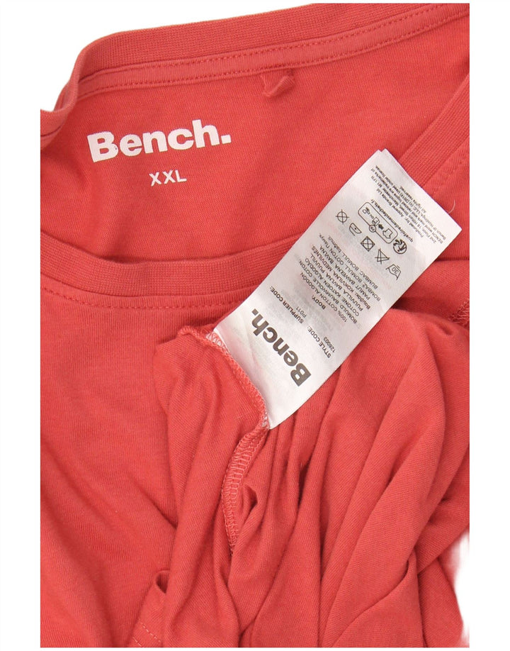 T-shirt da donna BENCH Top UK 20 2XL rosso cotone