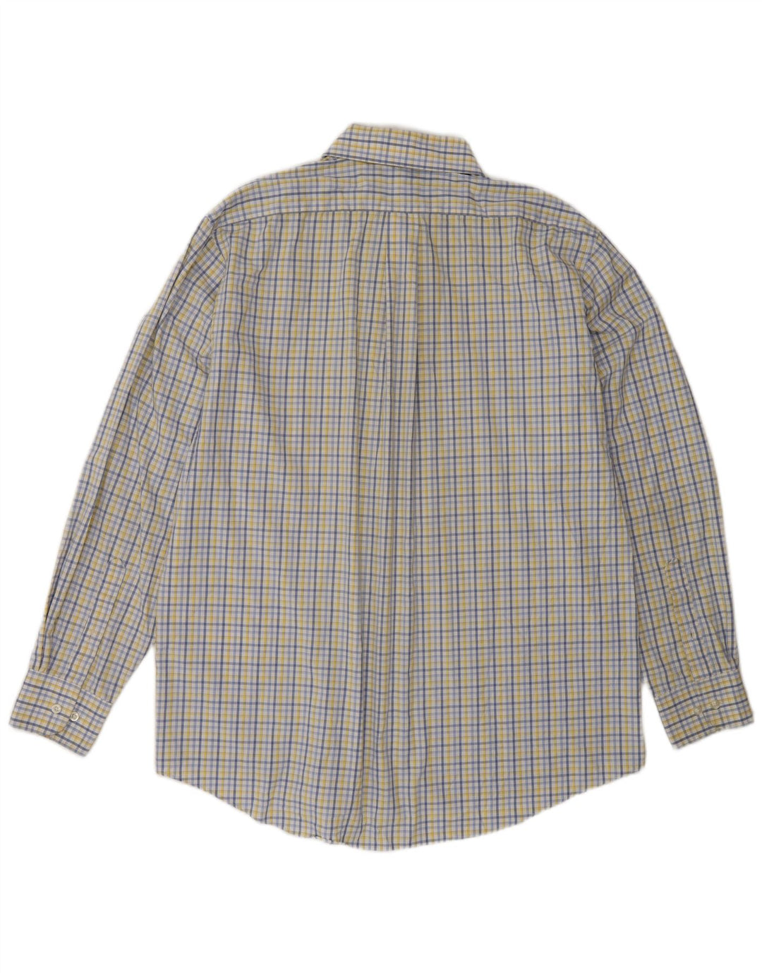 Camicia da uomo dalla vestibilità regolare Chaps taglia 16 1/2 grande in cotone a quadri multicolore