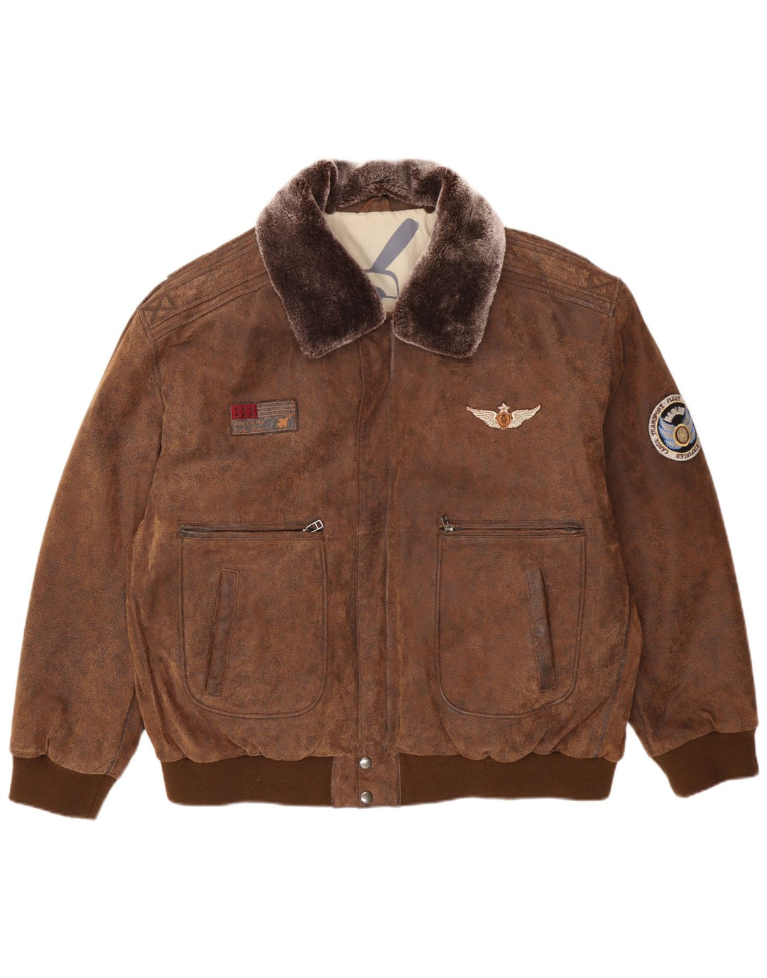 Giacca in pelle da uomo Maddox UK 52 6XL Pelle marrone