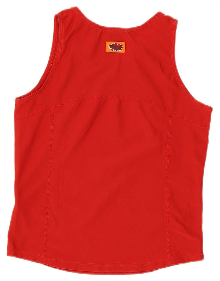 Canotta corta Nike da donna UK 8/10 piccola rossa in poliestere