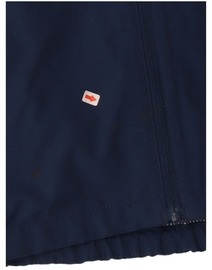 Giacca antipioggia con cappuccio da ragazzo Jack Wolfskin 13-14 anni in poliestere blu navy