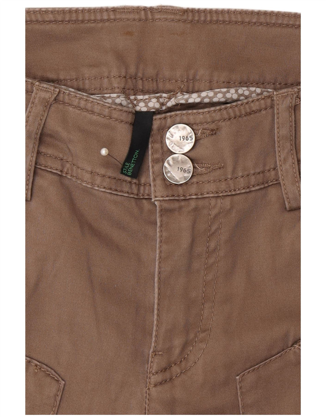 Pantaloni casual slim da uomo Benetton W30 L33 Beige