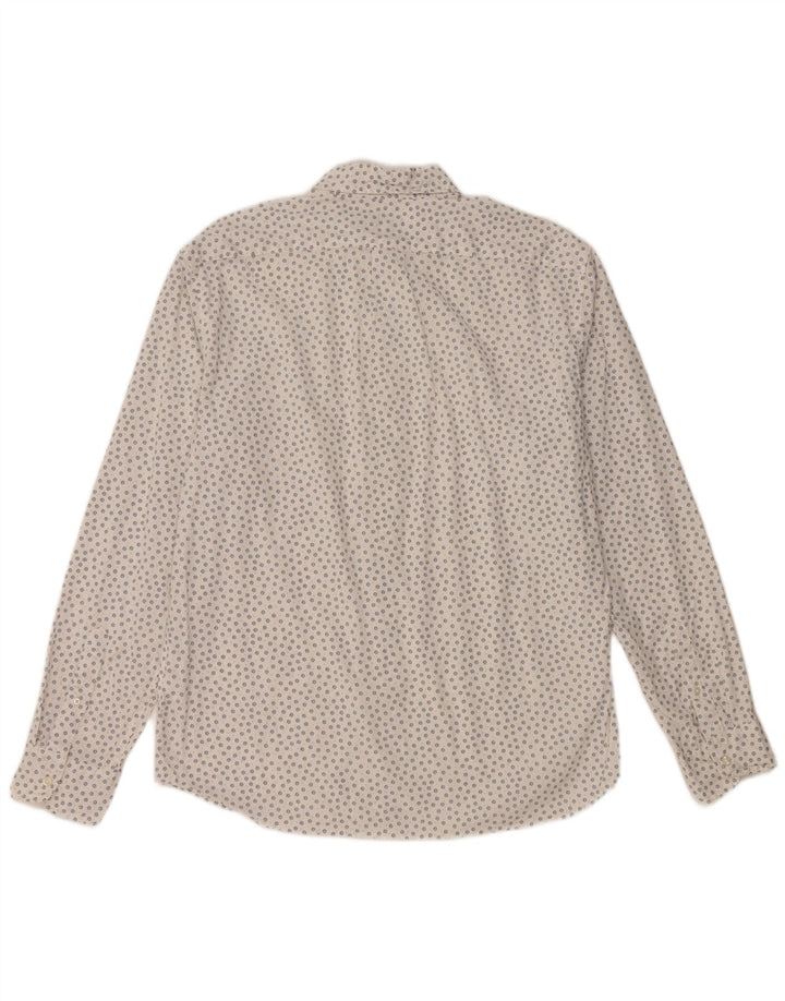 J. CREW Camicia slim da uomo Grande cotone floreale bianco