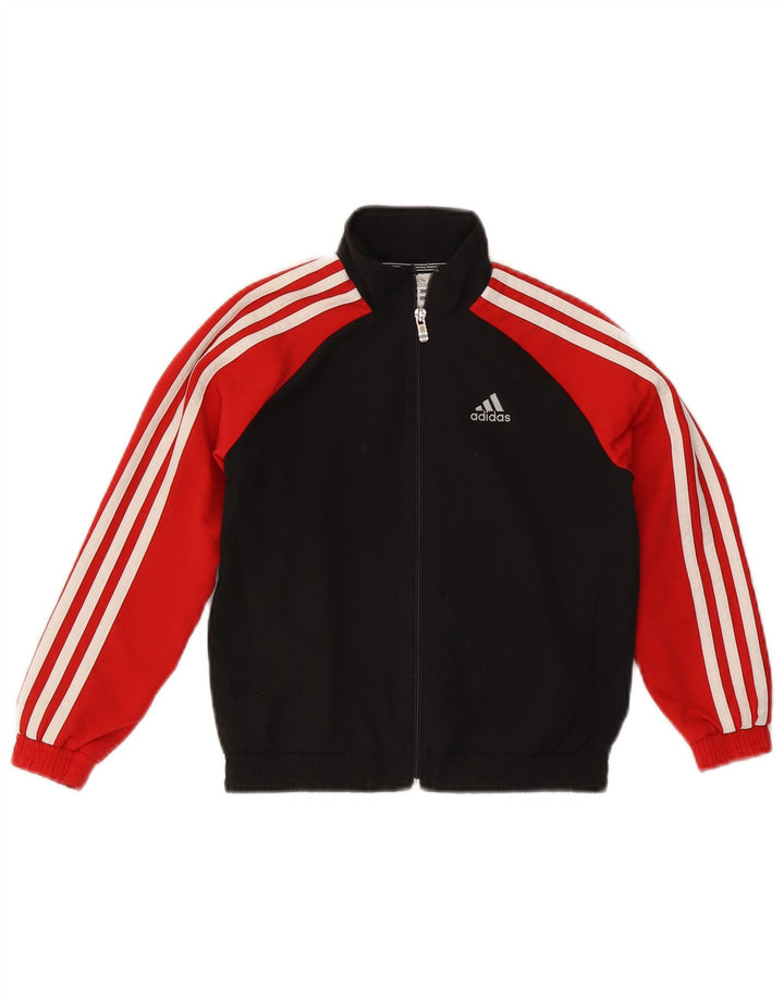 Giacca da tuta Adidas Climalite da ragazzo, 5-6 anni, colore nero