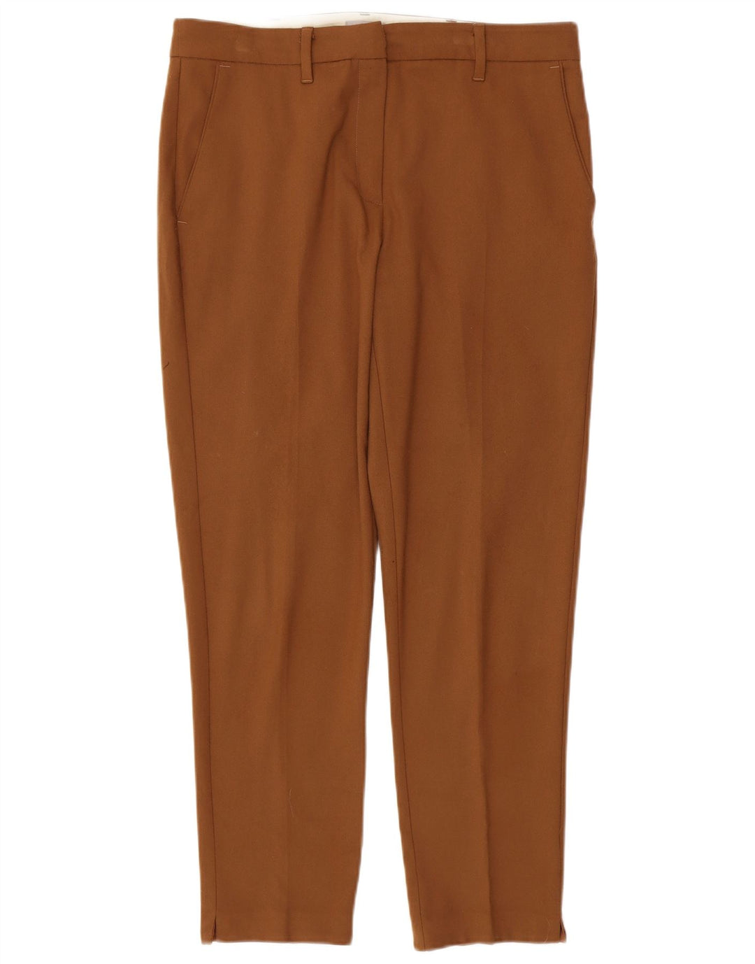 Pantaloni da abito slim da donna MARELLA UK 14 Large W34 L28 Poliestere marrone