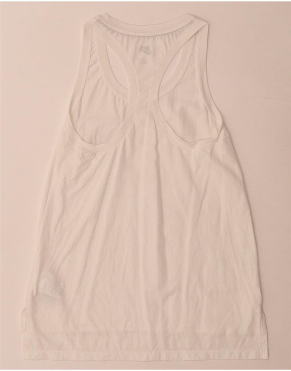 Canotta grafica da donna Nike Top UK 10 piccola bianca modale