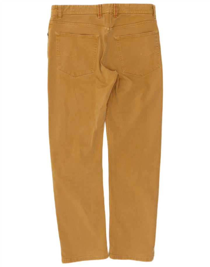 Pantaloni casual dritti da uomo White Stuff W32 L30 in cotone marrone
